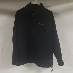 Eddie Bauer Black Utility Jacket with Textured Finish